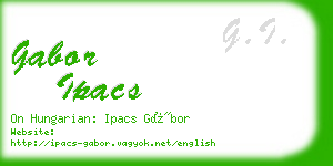 gabor ipacs business card